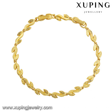 74475-high und modeschmuck 24k gold brief s form mädchen gold armbänder